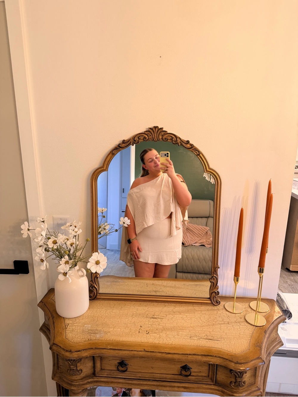 CHICME 3 Piece Summer Outfit Set Skort Bandeau & Flowy Top - Picture 2 of 3